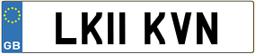 Trailer License Plate